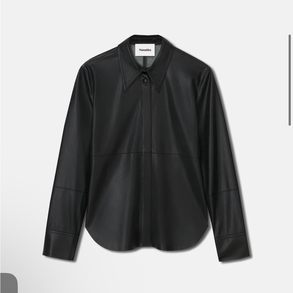 Nanushka NAUM Alt-Leather Shirt